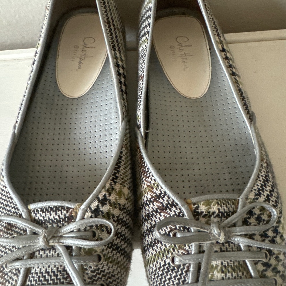 Cole Haan tweed flats